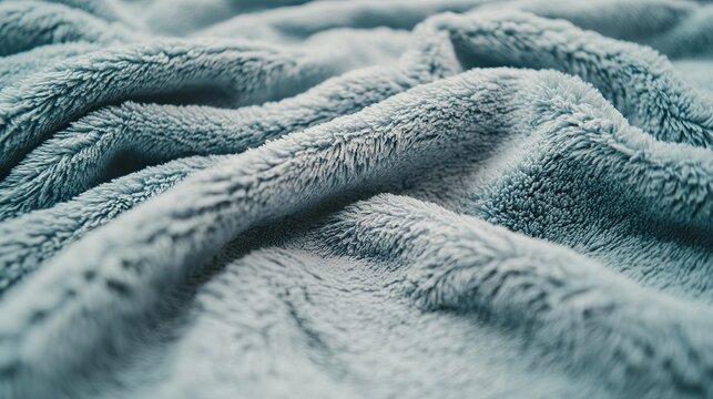 Close-up of a soft blanket texture background, cozy feel