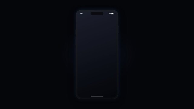 Smartphone displaying app icons loading on screen, isolated on solid background