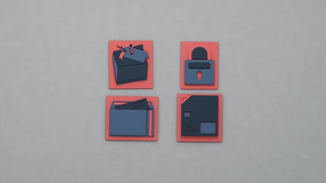 Liens encumber deeds, chargebacks reverse payments, and garnishment reaches accounts, presented as a catalogue of distinct asset claims. Flat 3D style.