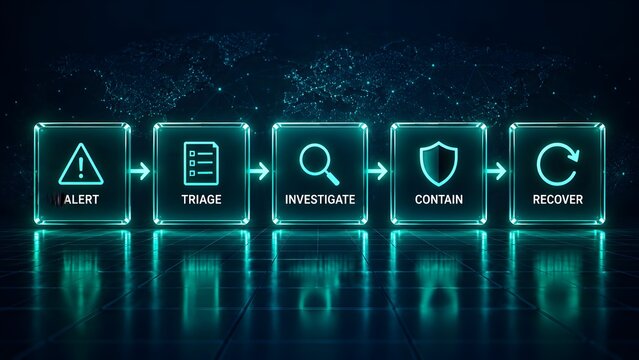 Cybersecurity Incident Response Process Flowchart