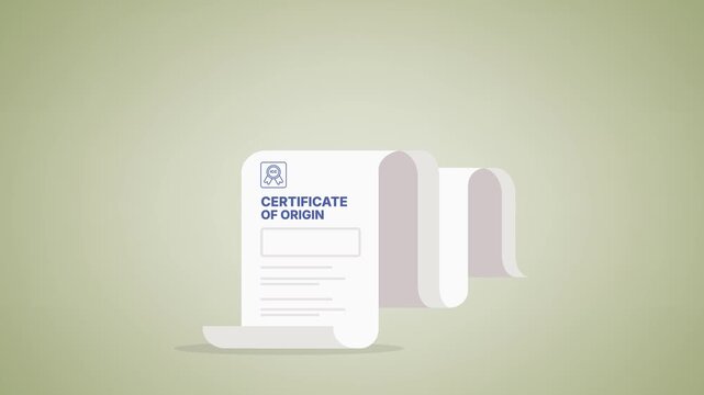 Certificate of origin