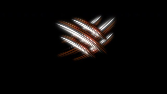 4K Stylized glowing animal claw marks scratching through transparent background, 4k animation video with alpha channel