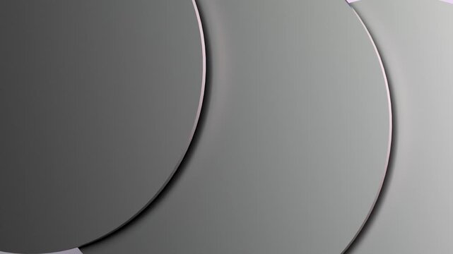 Light gray circles; round shapes on a colored background. Abstract, round shapes of objects. Geometric, round objects; volume,animation. 3D render