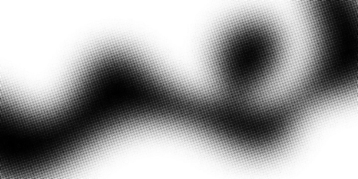 High-Quality Vector Halftone Dot Pattern Radiant Burst in Black and White, Ideal for Marketing Banners and Product Backgrounds. Grunge halftone gradient background. Faded grit noise texture. 
