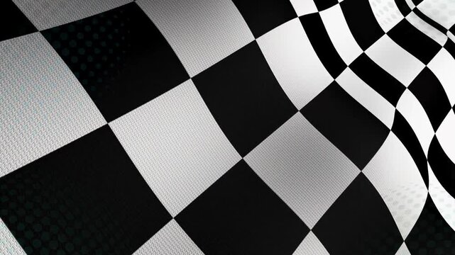 black and white checkered flag