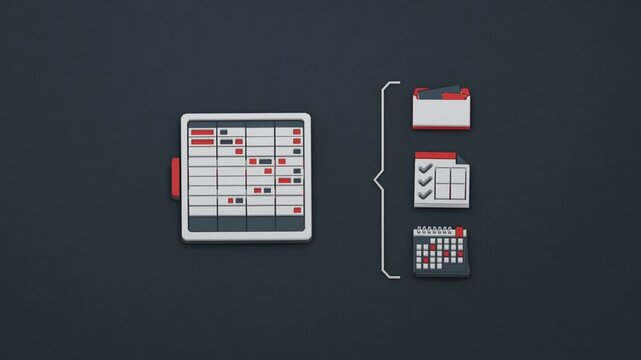 Debt aging, covenant deadlines and payroll deductions are consolidated to track garnishment until arrears decline. Flat 3D style.