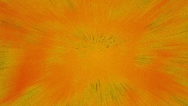 Dynamic orange and yellow speed line zoom effect background
