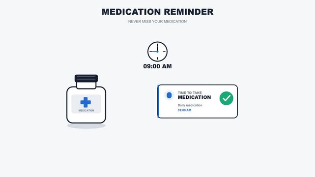 Digital Medication Reminder Interface for Health Management