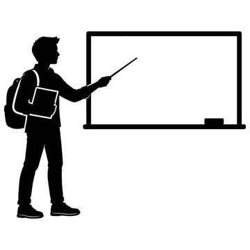 Student presenting a presentation