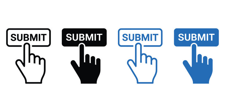 Submit button icon representing confirmation, form submission, file upload, sending actions, user interface controls, and digital interaction