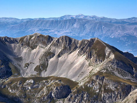 Panorami di Alta Montagna dalle creste del Corno Grande, Gran Sasso - Abruzzo