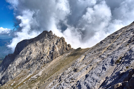 Panorami di Alta Montagna dalle creste del Corno Grande, Gran Sasso - Abruzzo