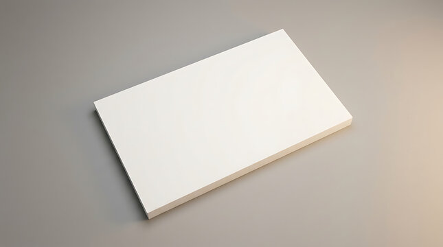 Stack of Blank White Paper Sheets Ready for Printing or Writing on a Neutral Gray Surface