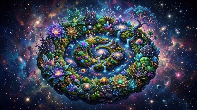 Cosmic ecosystem swirl