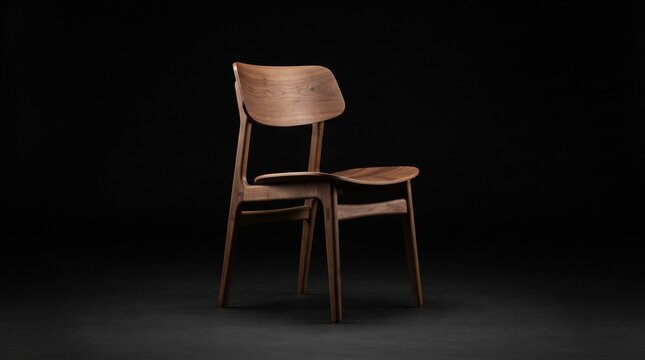 black leather chair