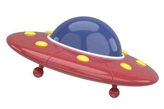 UFO. Unidentified Flying Object. 3D illustration.