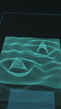 Vertical energy membrane waves seamless loop