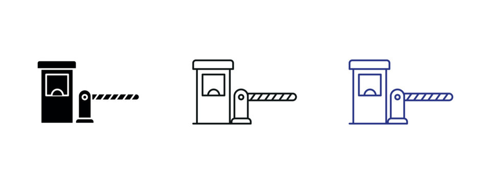 Barrier gate icon representing restricted access