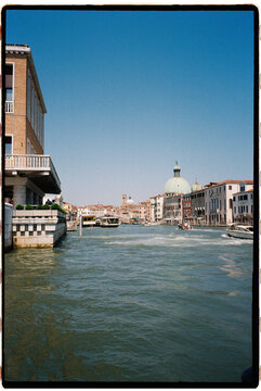 Grand canal venice architecture and boats