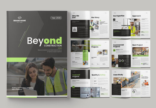 Construction Company Brochure Template