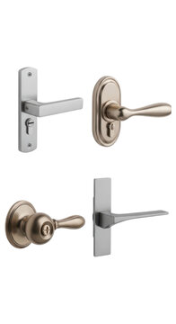 Modern door handles and deadbolt lock set