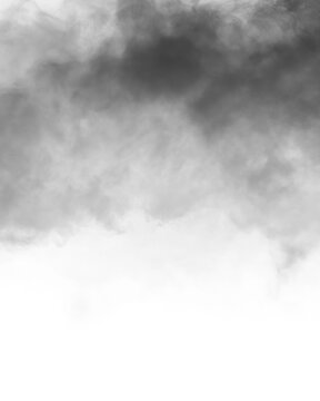 Black ground fog transparent background