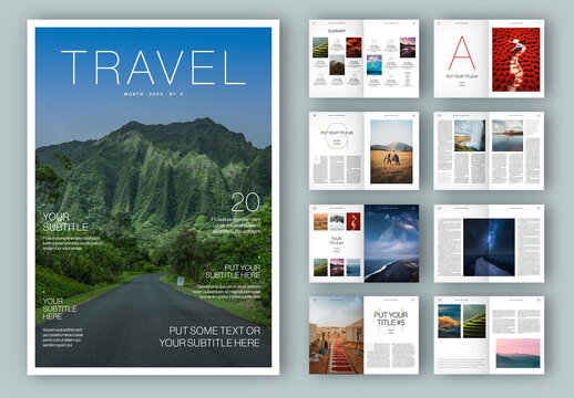 World Travel Magazine Layout