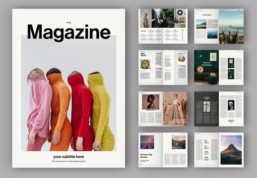 Modern Living Magazine Layout