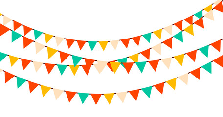 Festival bunting flag party garlands decoration png © Design Zone