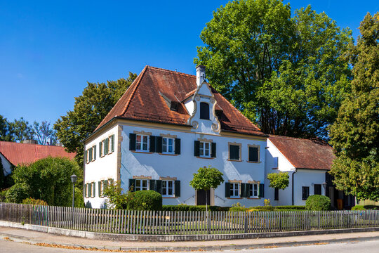 Traditional Bavarian residential house with garden, Germany, Bavaria, Bergheim, 6 September 2026