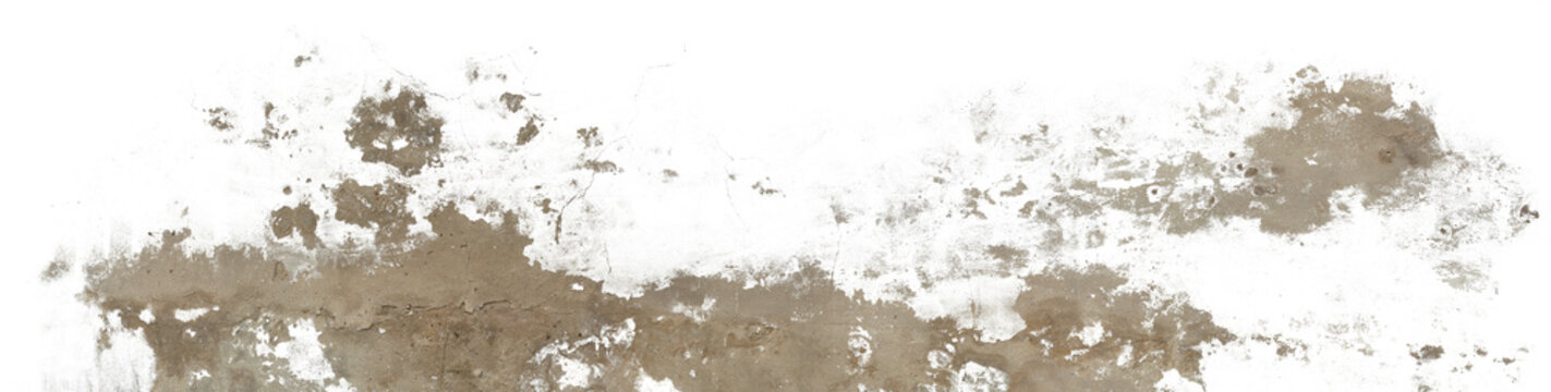 Damaged Plaster and Exposed Wall Decal Texture Overlay Masked PNG transparent background
