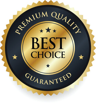Best Choice Guaranteed Award Badge Gold Seal