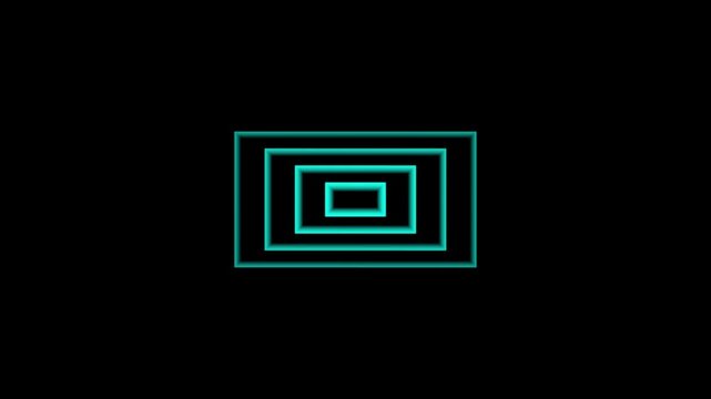 Digital radio waves concept signal motion graphics network tower produced circle diffusion animation on a black background.