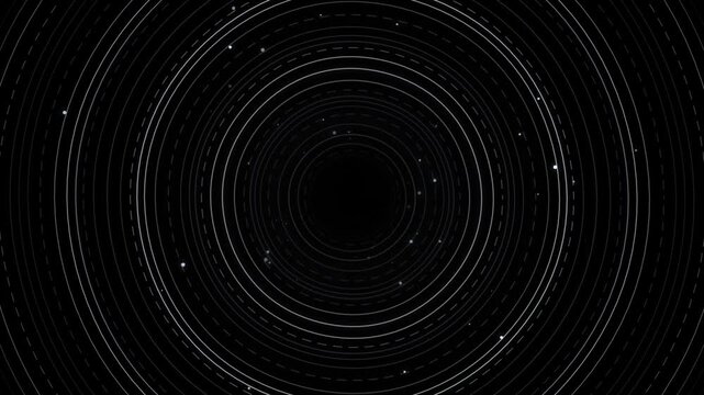 Futuristic HUD circular interface background. Abstract digital radar technology rings. Sci-fi data visualization motion graphics.