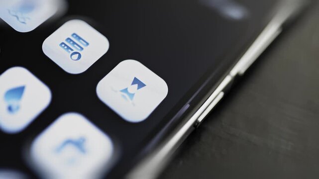Angled phone presents utility command shortcuts
