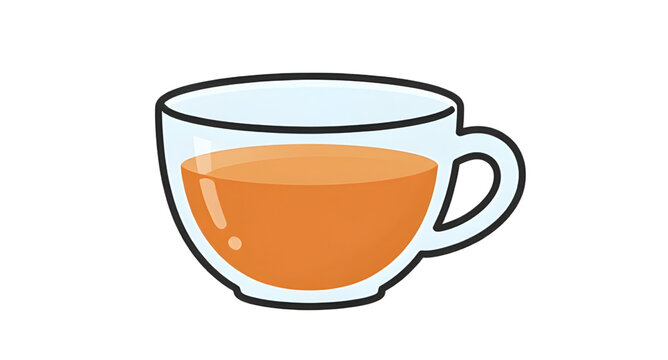 Tea, cup, glass, mug, beverage, hot-drink, vector, graphic, glass-tea-cup-vector, hot-herbal-tea-illustration, transparent-mug-graphic, amber-drink-vector-art, tea-time-clipart