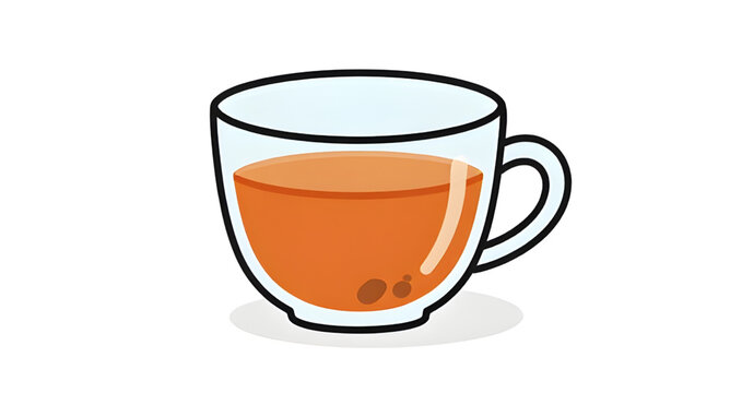 Tea, cup, glass, mug, beverage, hot-drink, vector, graphic, glass-tea-cup-vector, hot-herbal-tea-illustration, transparent-mug-graphic, amber-drink-vector-art, tea-time-clipart