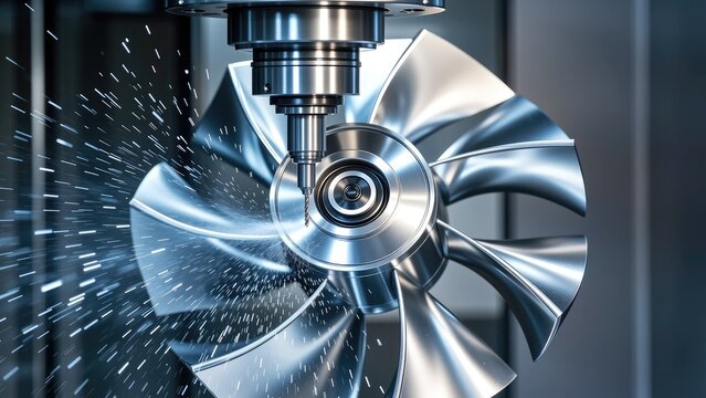 precision 5-axis cnc milling of monolithic titanium impeller for aerospace propulsion systems