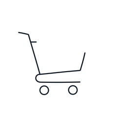 Shopping cart line art vector icon, e commerce online store buy symbol © Merry
