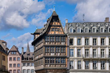 Fototapeta premium The Notre-Dame Cathedral of Strasbourg is a Catholic cathedral church located in the historic centre of the French city of Strasbourg.