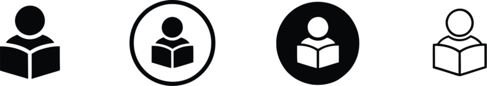 Book Vector Icon Set for Student Education Online Learning Library Study and Knowledge Concepts