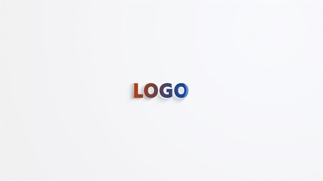 clean minimalist modern elegant waving logo intro animation. 4k high fps, 3d render, a perfect modern stylish clean presentation to your brand.