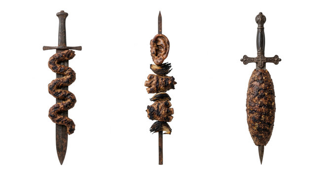 Unique halloween skewers with unconventional ingredients for an eerie celebration