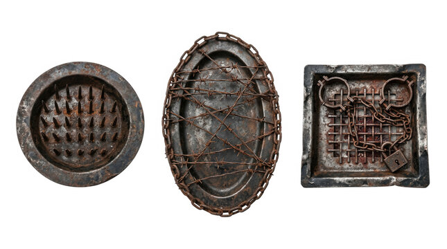 Eerie halloween decorations featuring vintage torture props for an unforgettable spooky atmosphere at themed gatherings