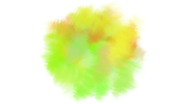 abstract green watercolor hand painted transparent background