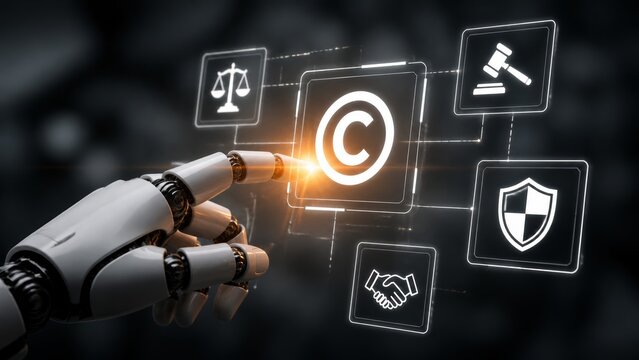 Artificial intelligence protects copyright through automated content verification and IP tracking.