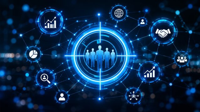 Digital marketing target group strategy optimizes engagement and reach.