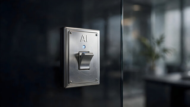 Artificial intelligence activation switch in modern digital technology environment