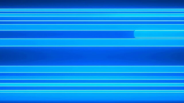 Blue neon light lines slide across a dark abstract digital field. Technology presentation, digital title sequence, and website hero section.