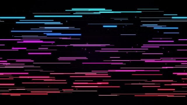 Colorful abstract digital lines pattern design on transparent background